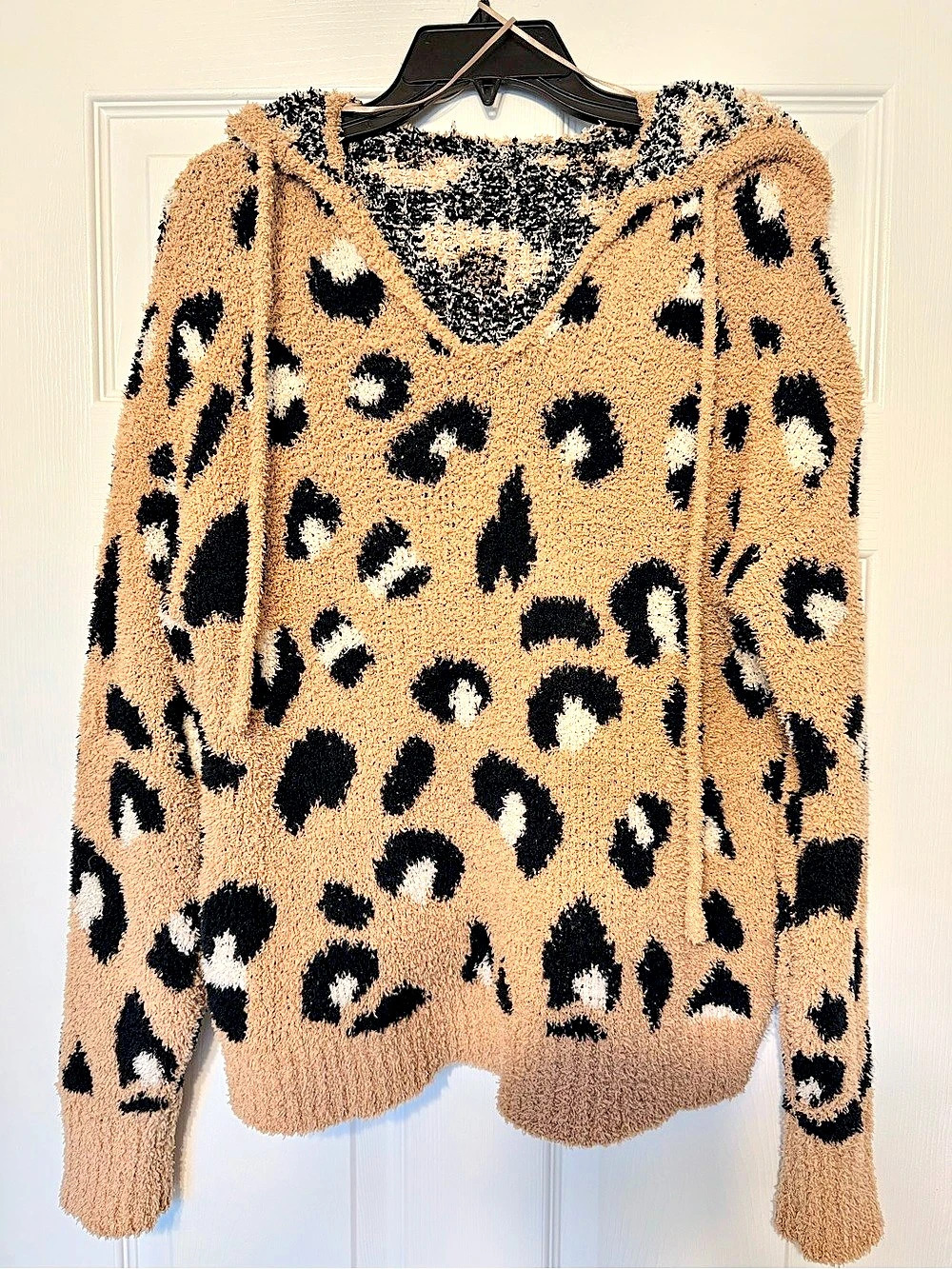 New in Town Animal Print Sweater Hoodie